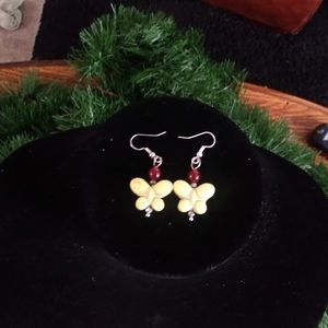 Handmade Pierced Beaded Earrings